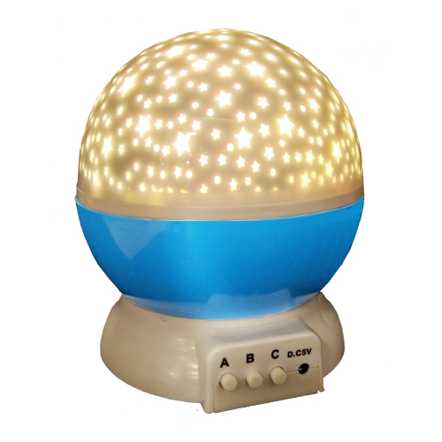 Proyector estrella led azul a pilas AAA